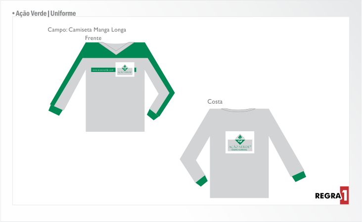 Ação Verde_Uniforme Manga Longa